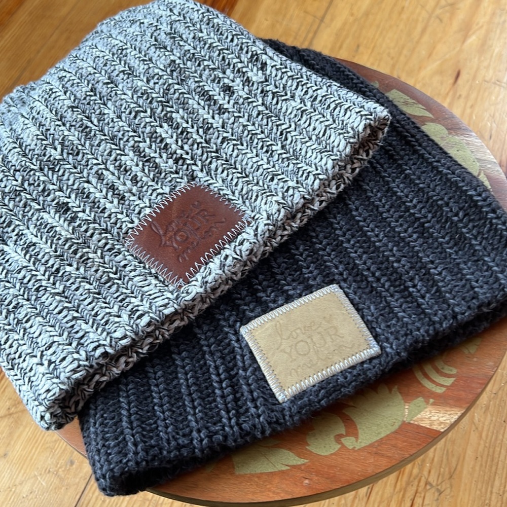Set of 2 Love Your Melon Distressed Slouchy Beanies - Picture 16 of 16